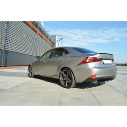 Накладка сплиттер на задний бампер Вар2 на Lexus IS III